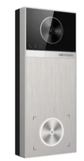 IP вызывная панель HIKVISION DS-KV6114-ME1(STD) 4MP,Mifare,PoE,2 реле для замков,IP65