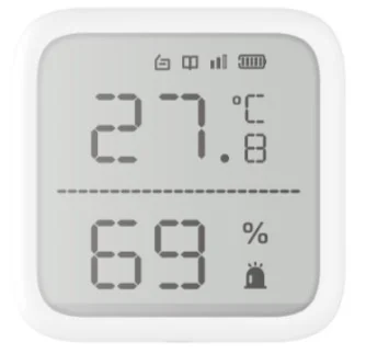 HIKVISION AX PRO 868MHz DS-PDTPH-E-WE(O-STD) WHITE датчик температуры и влажности беспроводной