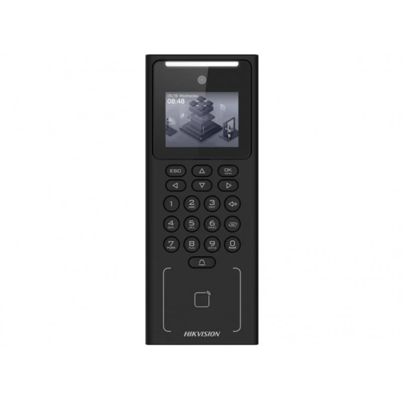 Терминал доступа HIKVISION DS-K1T321MFWX-B распознавание лиц,Mifare,пароль,палец,WIFI,battery