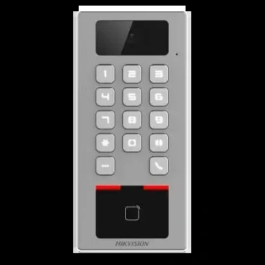 Терминал доступа-видеодомофон HIKVISION DS-K1T502DBFWX-C отпечаток,Mifare,WIFI,IP65,IK09