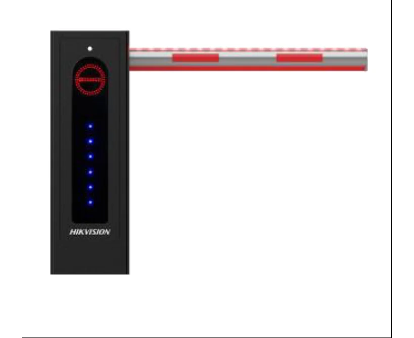 Шлагбаум HIKVISION DS-TMG300-DL/A(4m light bar)(O-STD) с подсветкой