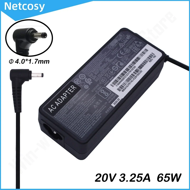 Power Adaptor for LENOVO Notebook 20V*3.25A 1.7mm