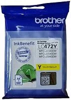 Картридж Brother LC472 Y Yellow Cartridge for ink printer MFC-J2340DW / J3540DW / J3940DW