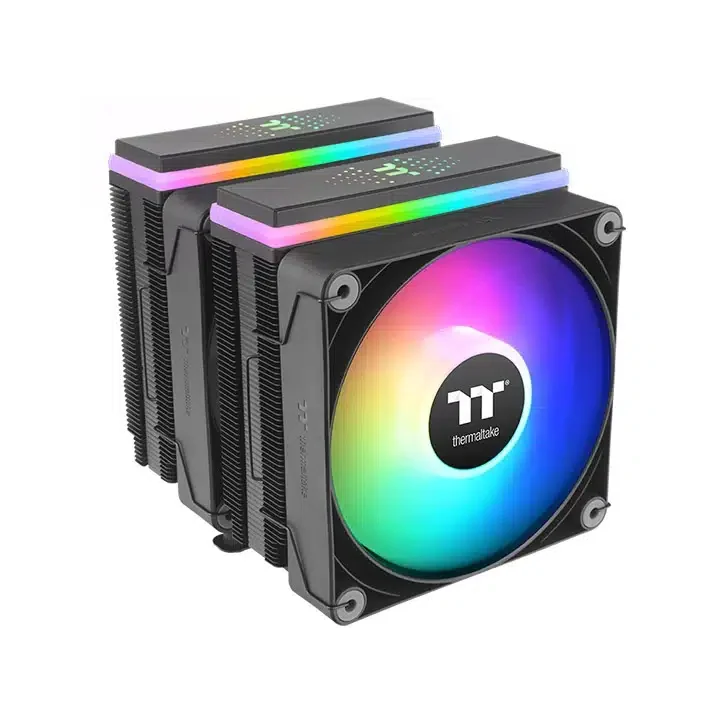 Кулер для процессора Thermaltake ASTRIA 600 ARGB CPU Intel LGA 2066, 201, 1851, 1700,1200,1156,115x и AMD AM5, AM5,TDP 265W,120мм вентилятор,500-1800 об.мин, 4pin,65 CFM,26.8 dB(A),124x137x160мм, 6 теплотрубок, Серебристый [CL-P121-CA12SW-A]