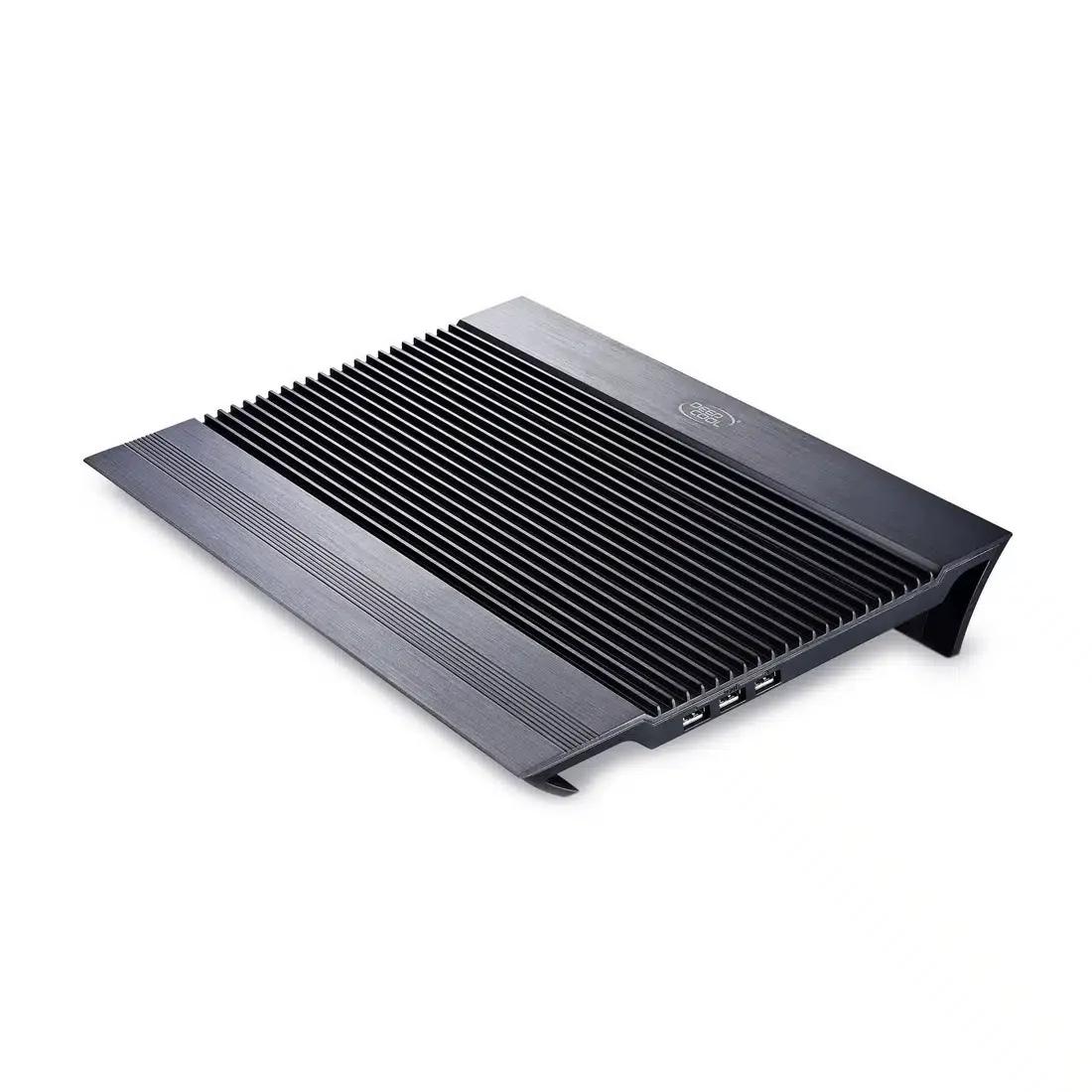 Охлаждающая подставка для ноутбука Deepcool N8 Black DP-N24N-N8BK, 17, Вентилятор 2 14см, 1000+-10%RPM, 4 USB 2.0, 25,1дБл, Габариты 380х278х55мм, Чёрный