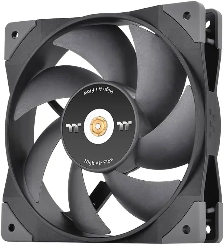 Вентилятор Thermaltake SWAFAN GT14 PC Cooling Fan 1 Pack 120мм,2000+-10%об.мин, 100CFM, 26.1dBA, Molex, 120х120х25мм, гидравлический подшипник, 40000 часов время службы /Fan/14025/PWM 500-2000rpm/Black [CL-F157-PL14BL-A]