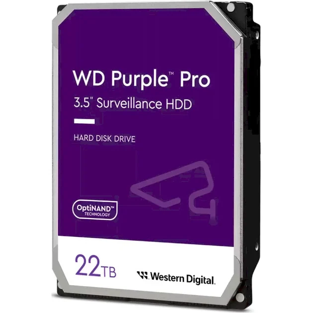Жесткий диск HDD 22TB, Western Digital Purple Pro, 7200rpm, 512MB Cache, SATAIII [WD221PURP]