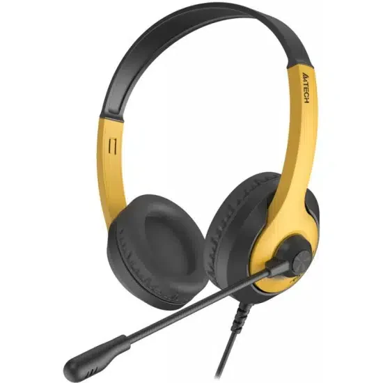 Наушники с микрофоном A4Tech FH100U, Bumblebee, 20-20000Ghz, 100dB, 32 Ohm, USB, 2m