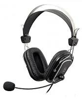 Наушники с микрофоном A4Tech HS-50, Black, 20-20000Ghz, 97dB, 2 x mini jack 3.5 mm, 40mm, 2m