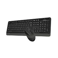 Беспроводная клавиатура + мышь A4TECH FSTYLER FG1010S-Gray, мембранная, 104btns, 2000dpi, 4btns, USB, Серый