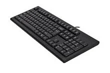 Клавиатура A4Tech KR-85, мембранная, 104btns, USB, COMFORT ROUND EDGE Клавиатура рус/англ/кырг, 1.5m, Черный