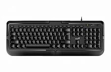 Клавиатура Genius KB-118 II, мембранная, USB, Анг/Рус, 1.4m, Черный [31310051402]