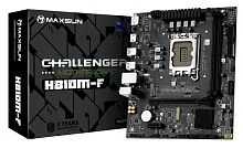 Матплата MAXSUN MS-Challenger H810M-F, LGA1851, Intel H810, 2xDDR5, 1xPCI-E16X, 1xPCI-E1x, Sound8Ch, GBLAN, 2SATA+M.2, mATX, 4USB3.2+5USB2.0, HDMI, DP