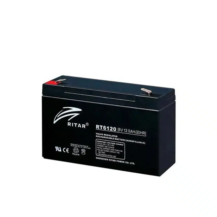 Аккумулятор 6V 12AH Ritar RT6120