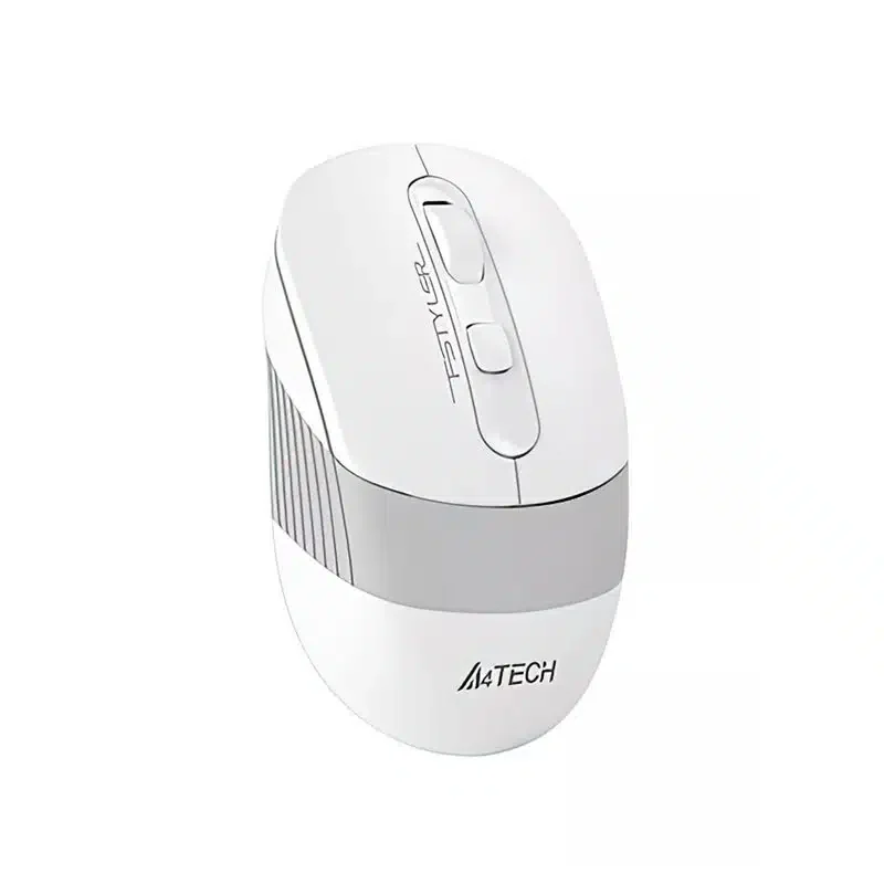 Беспроводная мышь A4tech Fstyler FB10CS Grayish White, BT+2,4G USB, 1200-1600-2000 DPI, заряд USB-C, Grayish White