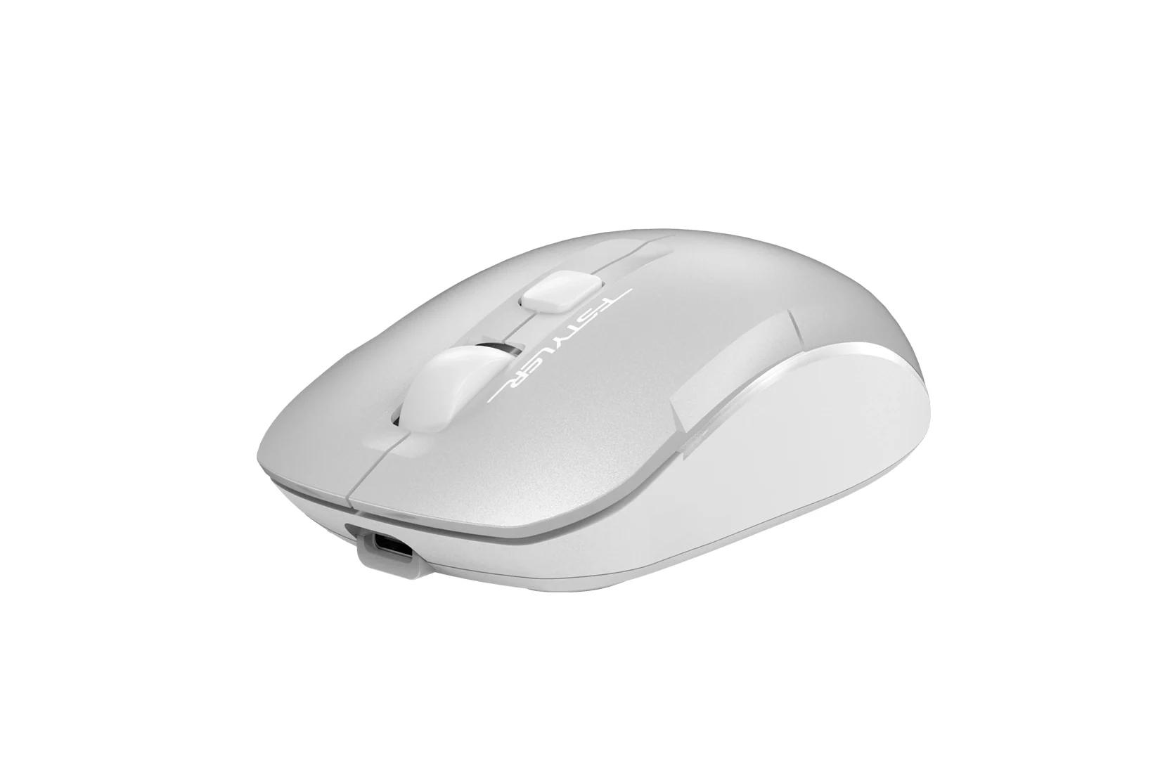Беспроводная мышь A4tech Fstyler FB26CS Air2 Icy White оптическая, Dual Mode Bluetooth and 2.4GHz Wireless, USB, 1000-2000 dpi