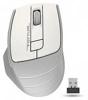 Беспроводная мышь A4Tech Fstyler FG30S, Оптическая 2000dpi, 2.4GHz, AA, 2000DPI, USB, бесшумный клик, Беспроводная, Белый