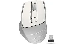 Беспроводная мышь A4Tech Fstyler FG30S, Оптическая 2000dpi, 2.4GHz, AA, 2000DPI, USB, бесшумный клик, Беспроводная, Белый