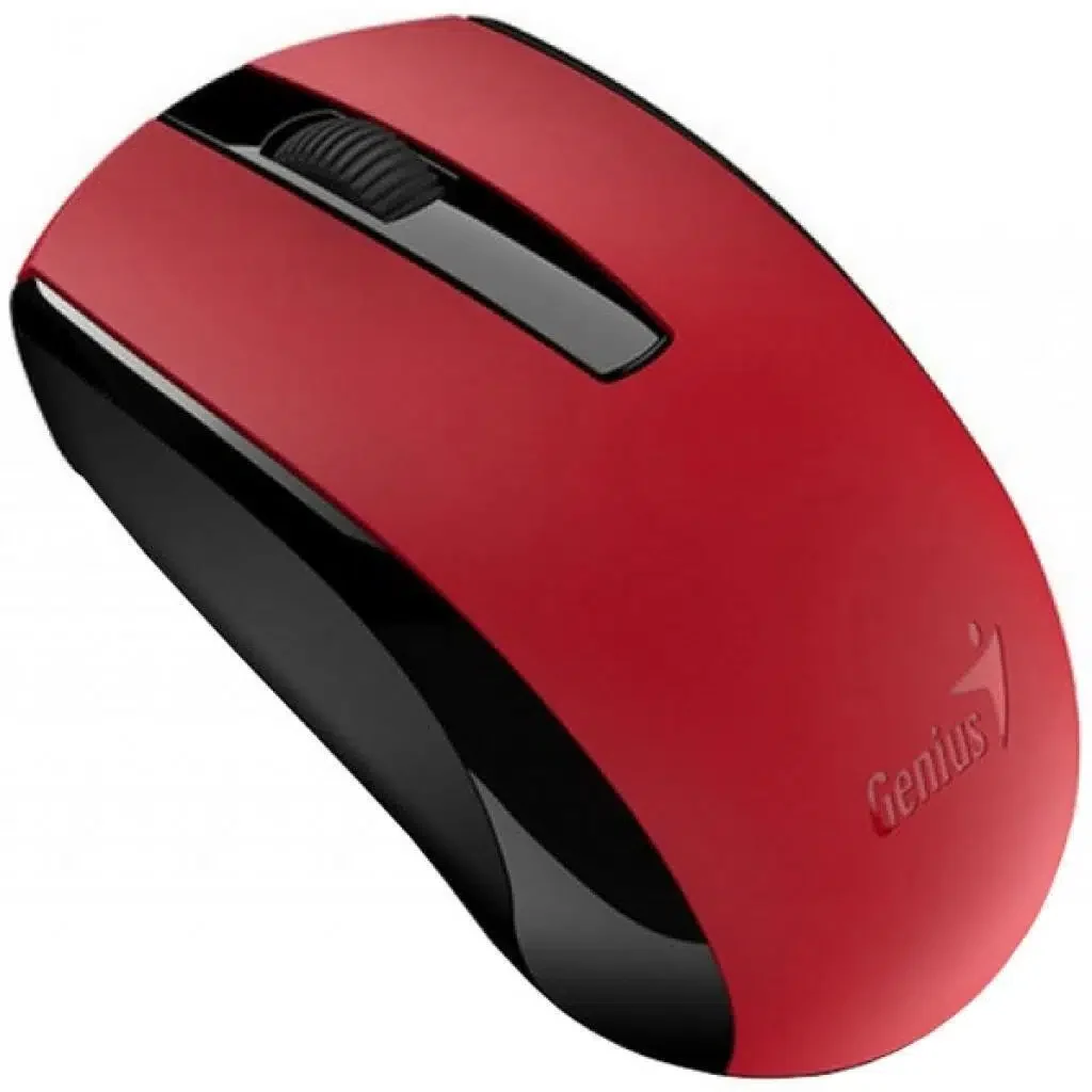 Беспроводная мышь Genius ECO-8100, оптическая, USB, 1600 dpi, Red