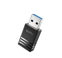 Беспроводной сетевой адаптер Wi-Fi CUDY WU900 AX900 600Mbps Wi-Fi USB Adapter, Mini Size, 600Mbps at 5GHz + 286Mbps at 2.4GHz, Nano Size, USB 2.0