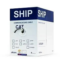 Сетевой кабель SHIP D146-P, Cat.5e, FTP, 30В, 4x2x1/0.51мм, РЕ, 305 м/б (Для внешней прокладки) МЕТРЫ