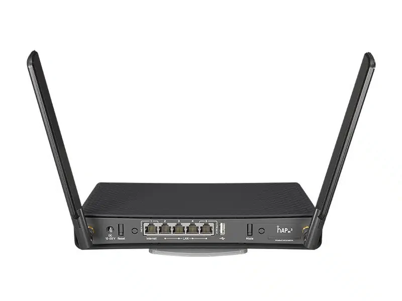 Беспроводной маршрутизатор Wi-Fi MikroTik hAP ac³ RBD53iG-5HacD2HnD, CPU 4 Cores, 256MB RAM, Dual-Band, 5GHz 867Mb/s, 2.4GHz 300Mb/s, 5x1Gb/s, 1x1G PoE, USB,RouterOS (L4)
