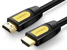 Интерфейсный кабель UGREEN HD101 HDMI v1.4, 1м, чёрно-жёлтый
