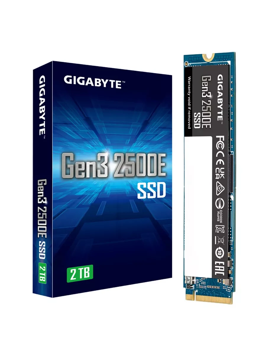 SSD GIGABYTE 2500E G325E2TB 2TB M.2 2280 PCIe NVME Gen3x4 Read / Write: 2400/2000MB