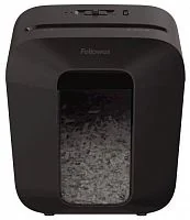 Шредер Fellowes POWERSHRED LX25M Уровень секретности P-4, Фрагмент 4х12 мм, Подача 5(30) лист, Ёмкость корзины 11,5 л, Уничтожение скоб, скрепок, пл. карт, Чёрный