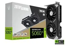 Видеокарта RTX 5060Ti ZOTAC GAMING GeForce RTX 5060 Ti Twin Edge OC 8GB GDDR7, Engine clock 2602MHz, Memory clock 28000MHz, 128Bit, 3xDP, HDMI [ZT-B50610H-10M]