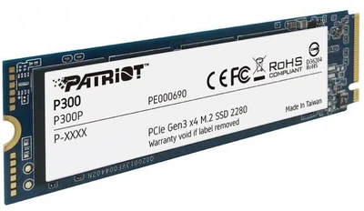 SSD PATRIOT P300 512GB M.2 2280 PCIe 3.0 x4 NVMe 1700/1200