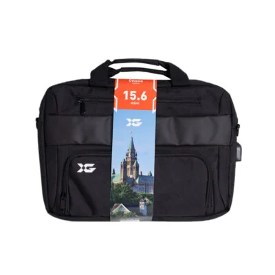 Сумка для ноутбука XG Ottawa 15.6" (XGA7919), 15.6", Лёгкая, Усиленные ручки, Внешнее отделение на молнии, Органайзер, 2 внутренних отделения, карман на молнии, Уплотнённые стенки, Полиэстер, встроенный USB шнур, Чёрный