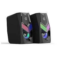 Колонки HP DHE-6000, 6Вт, USB, 3.5 Mini Jack, RGB, Длина кабеля 1,5м, Черный