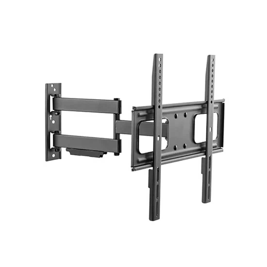 Кронштейн для ТВ и мониторов Brateck LPA36-443, Макс. нагрузка - 50 кг, Диагональ экрана от 32" до 55", Угол поворота до 180°, Угол наклона -20° +10°, Уровень, Чёрный