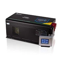 Инвертор SVC MP-6048, Мощность 6000ВА/6000Вт, Рабочее напряжение: 160-265B, Вход 48В/220В, Выходное напряжение 160-265В, Чистая синусоида, Зарядный ток 45 А, Время переключения режимов 4-6 мс, Кулер 9 см, Клеммное подключение, Чёрный