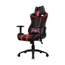 Gaming Chair AEROCOOL AERO 1 ALPHA BLACK&RED 2D Armrest 65mm wheels PVC Leather