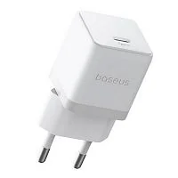 Адаптер питания Baseus Palm (P10111602213-00), 1C, 20W, Белый