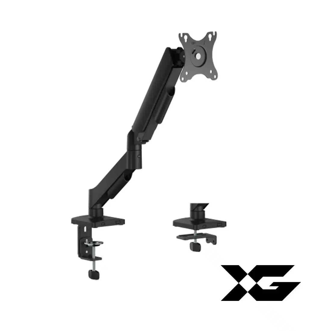 Настольный кронштейн с газлифтомXG MGA-1732, для мониторов 17"-32", Нагрузка 9 кг., Наклон + 90°~- 90°, Поворот +/- 90°, Вращение монитора +/-180°, VESA 75x75,100x100, Регулировка по высоте 450 мм