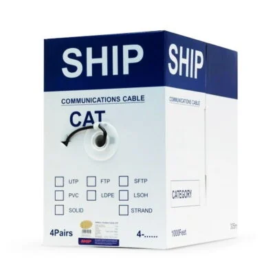 Кабель сетевой SHIP D165-P, Cat.6, UTP, 30В, 4x2x1/0.574мм, PVC, 305 м/б