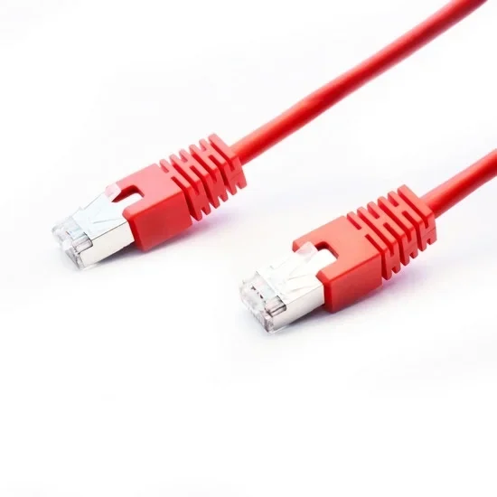 Патч Корд SHIP S4025RD1000-P, Cat.5e, FTP, LSZH, RJ-45, 10 м, Красный, Экранированный, Пол. пакет