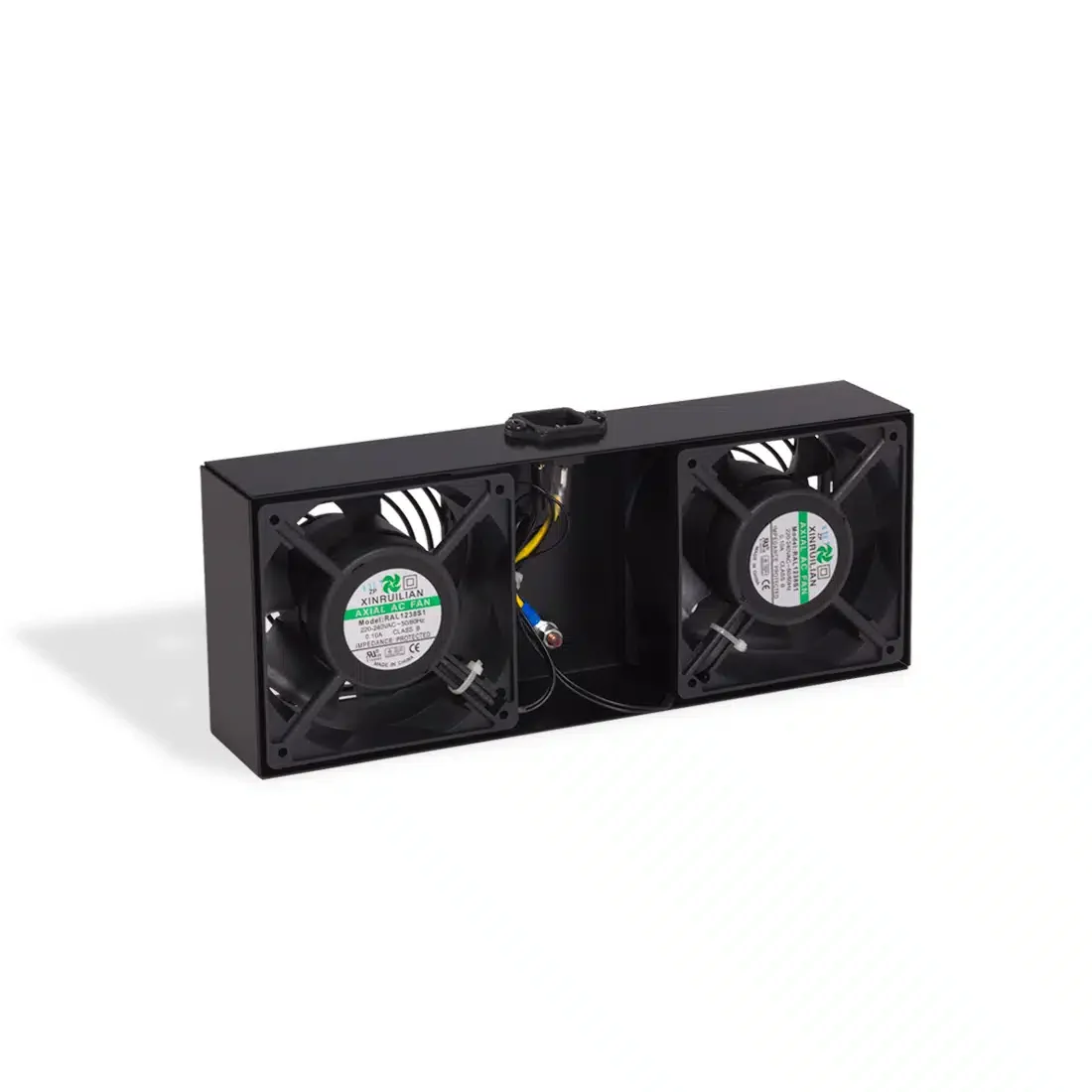 Вентиляторная панель для шкафов SE серии SHIP 701024002, 2 x 12 см, Питание 220V, Чёрный