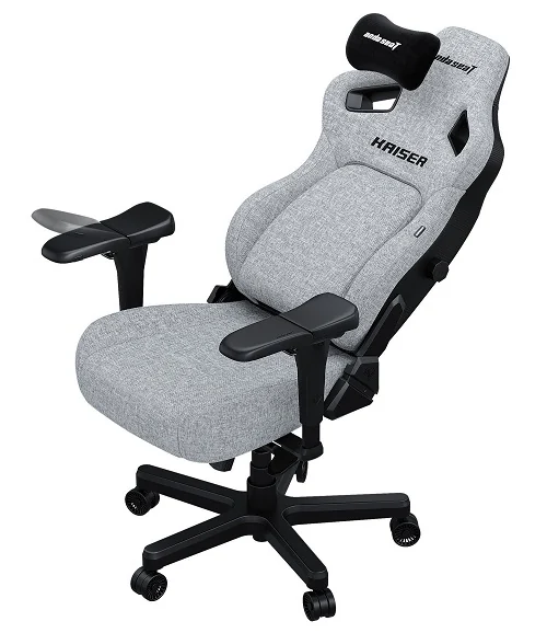 Gaming Chair AD12YDDC-L-20-G-CF AndaSeat Kaiser 4 L GRAY 5D Armrest 65mm wheels PVC Fabric