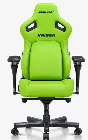 Gaming Chair AD12YDDC-XLL-20-C-PV/C AndaSeat Kaiser 4 XL GREEN 5D Armrest 65mm wheels PVC Leather