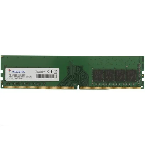 DDR4 16GB PC-25600 (3200MHz) 1.2V, CL22, 288-Pin UDIMM, Desktop, ADATA [AD4U320016G22-SGN]