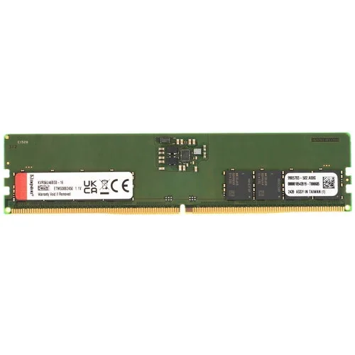 DDR5 16GB PC-44800 (5600MHz) 1.1V, CL46, 288-Pin UDIMM, Desktop, Kingston [KVR56U46BS8-16]