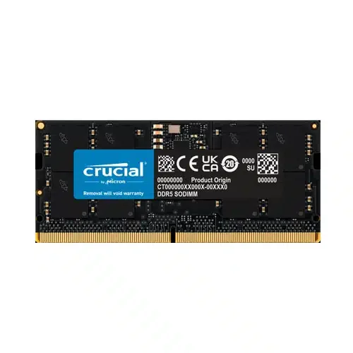 SODIMM DDR5 16GB PC5-38400 (4800MHz) 1.1V, CL40, CRUCIAL [CT16G48C40S5]