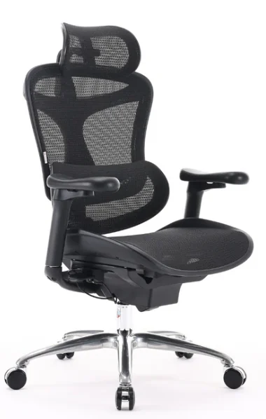 Office Chair SIHOO S100-203 BLACK 3D Armrest, class 4 TUV gaslift,350mm aluminum base