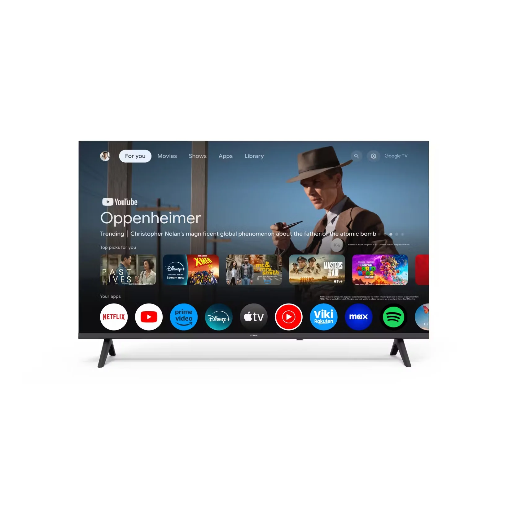 KONKA LED TV 40YR530W 40" 1920x1080 SMART WebOS 60Hz 230cd/m2 178/178 DVB-T2/T/C WIFI HDMI USB