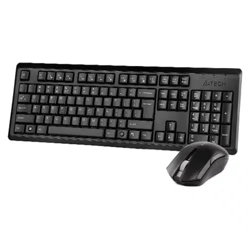 A4TECH 4200N (GK-92+G3-220N) V-TRACK WIRELESS KEYBOARD+MOUSE SET USB BLACK US+RUSSIAN