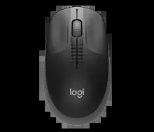 Мышь Logitech M190 Full-Size, 3 Buttons, 1000dpi, беспроводная, Grey
